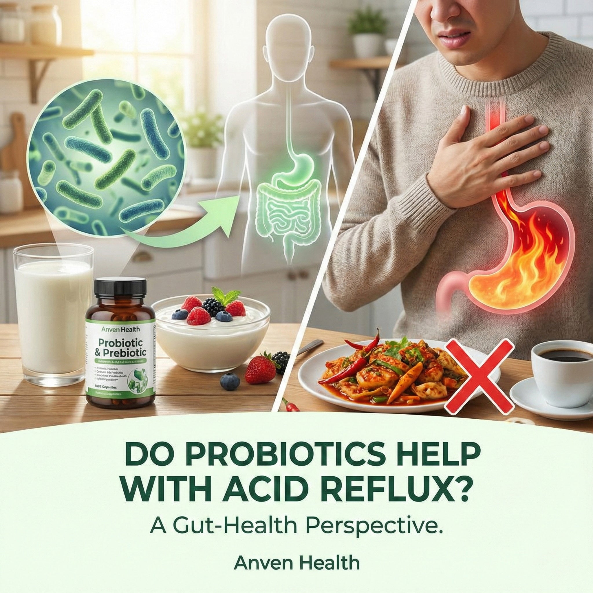 Do Probiotics Help with Acid Reflux? A Gut-Health Perspective