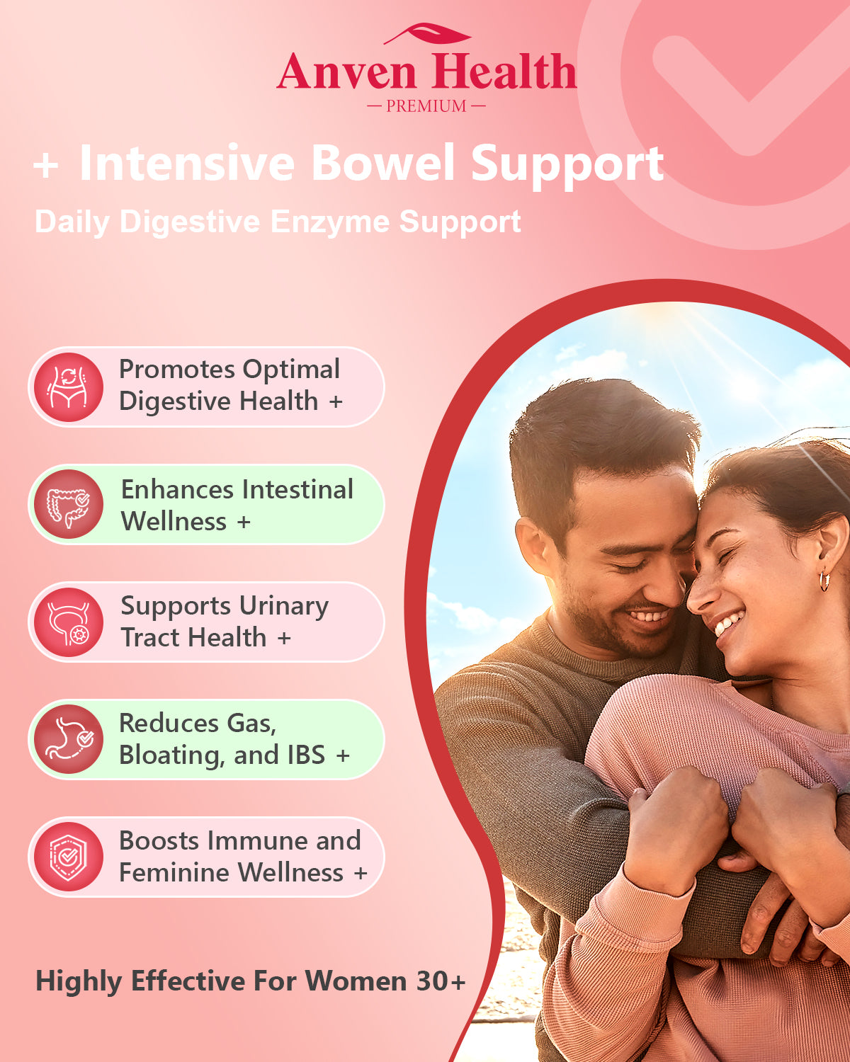 Probiotics for Women - 60 Billion Women's Probiotic & Organic Prebiotics with Cranberry Extract & D-Mannose for Gut, Digestive, Immune Health, Supports Vaginal and Urinary Wellness丨90 Veggie Caps