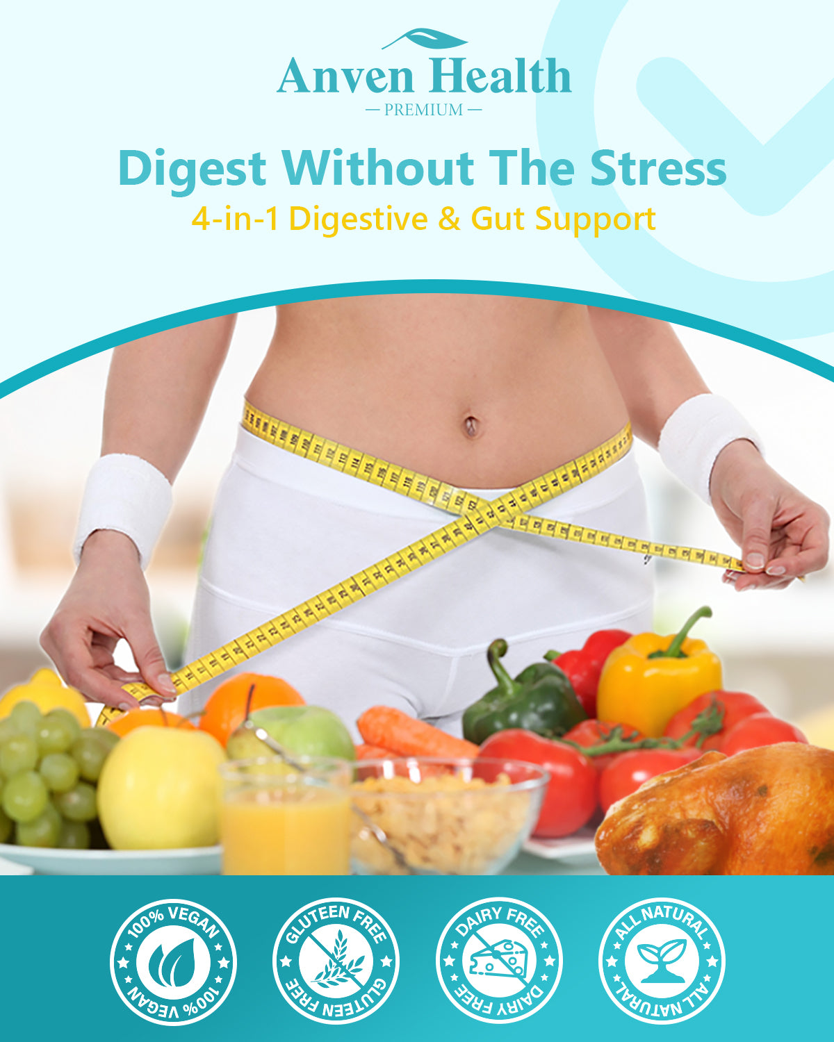 probiotics for 4-in-one digestive and gut support