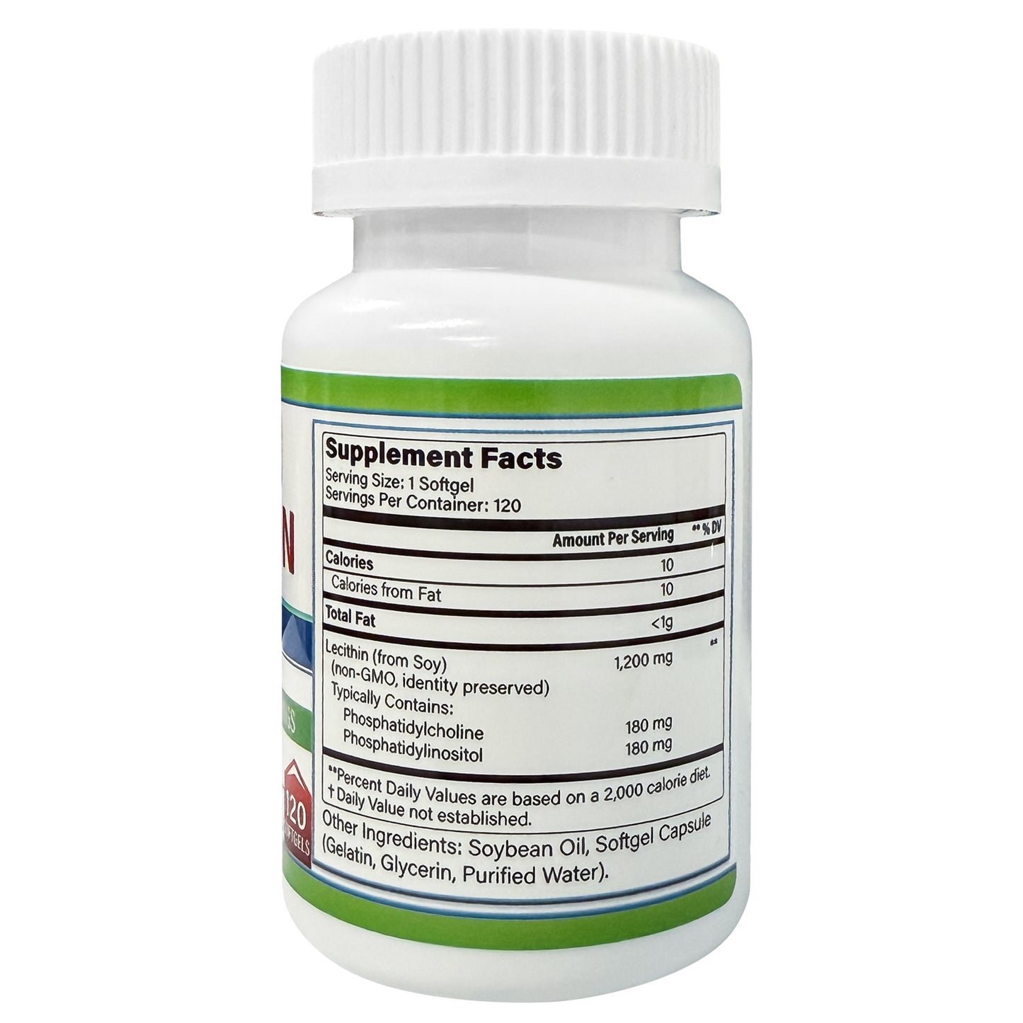 Lecithin Dietary supplement - 1200mg per serving(120 Capsules)