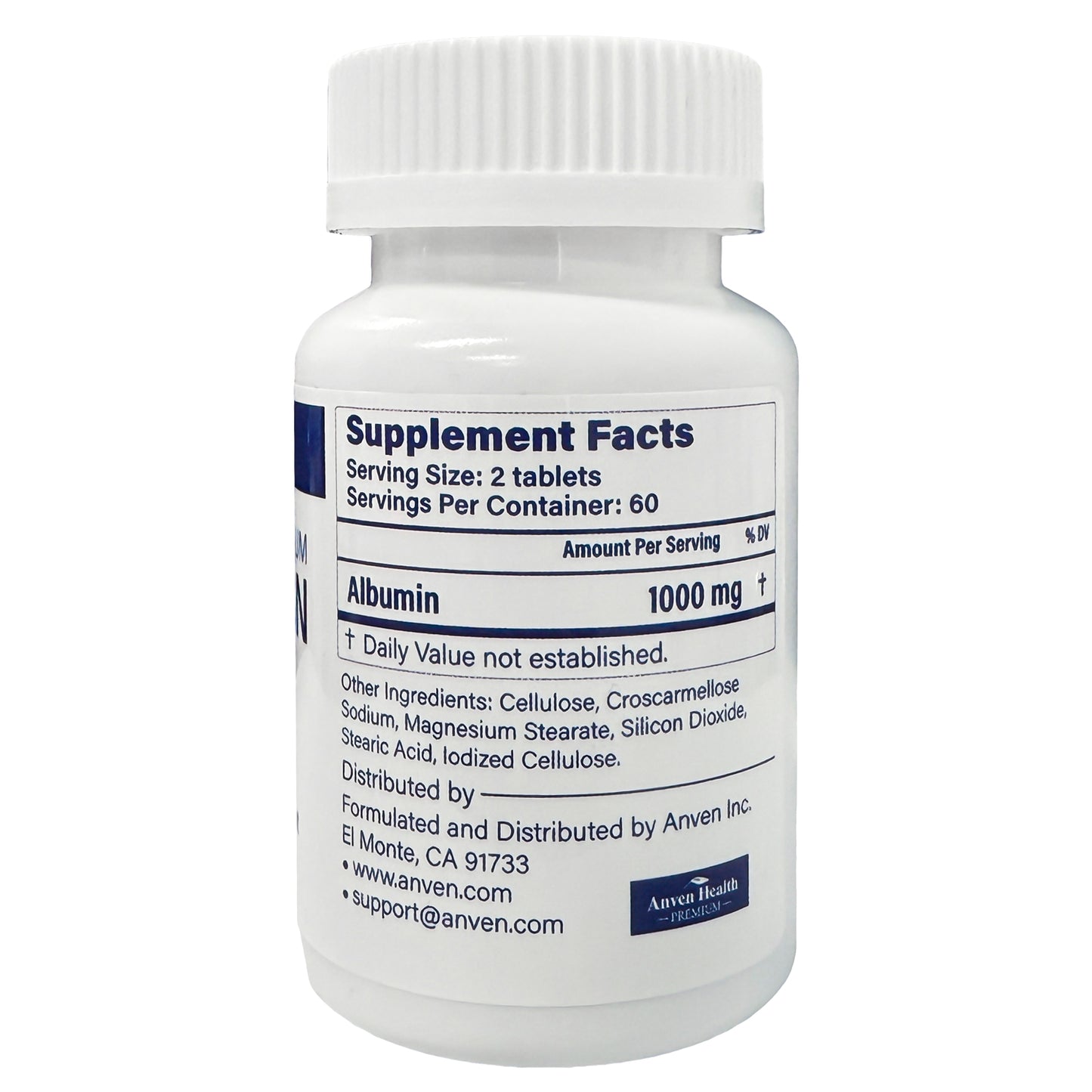 Premium Albumin Dietary Supplement - 1000mg per serving