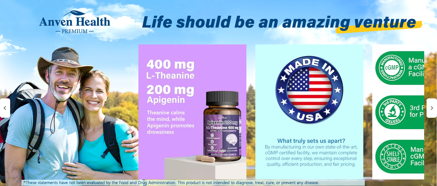 l theanine supplement and apigenin supplement for sleep