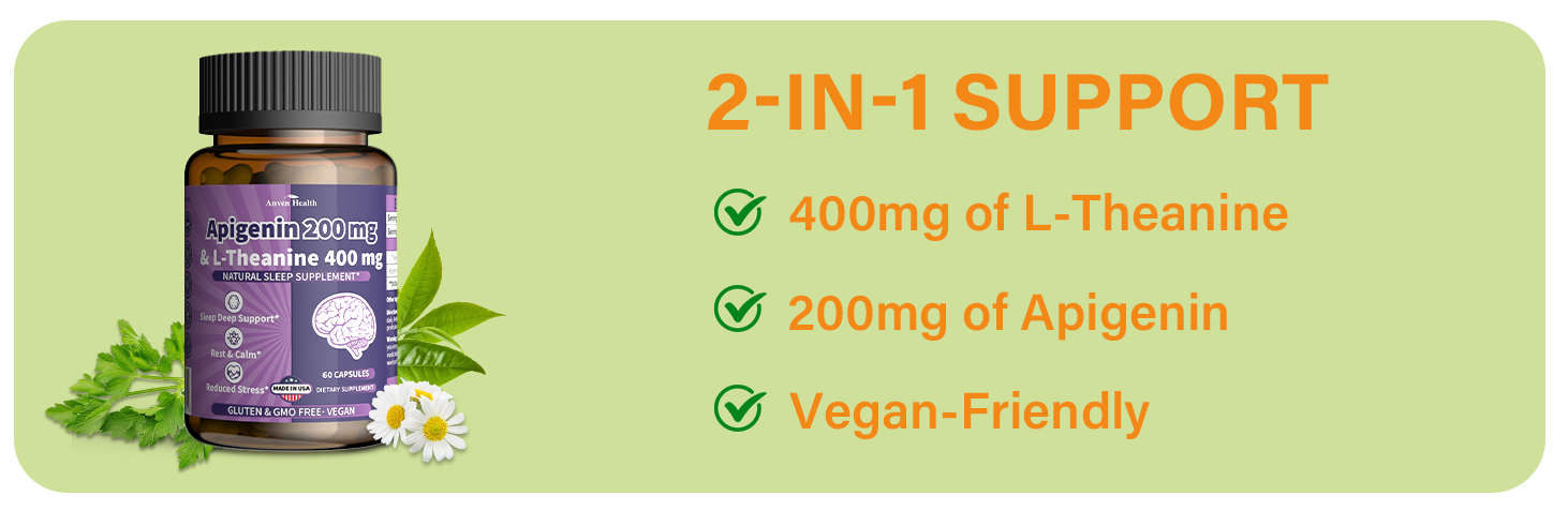 l theanine supplement and apigenin supplement for sleep