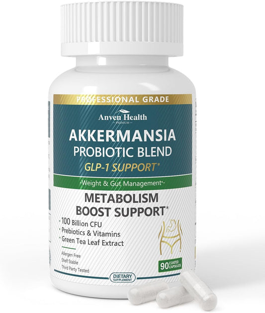 Akkermansia Probiotic 100 Billion CFU for Glp-1 Gut Health