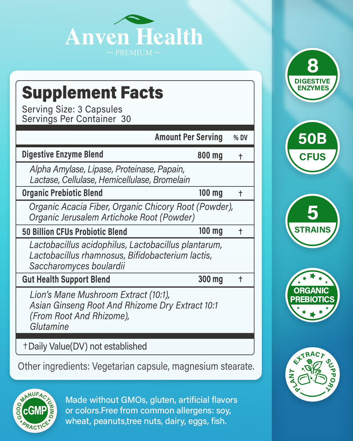 probiotics for stomach and intestinal digestive system