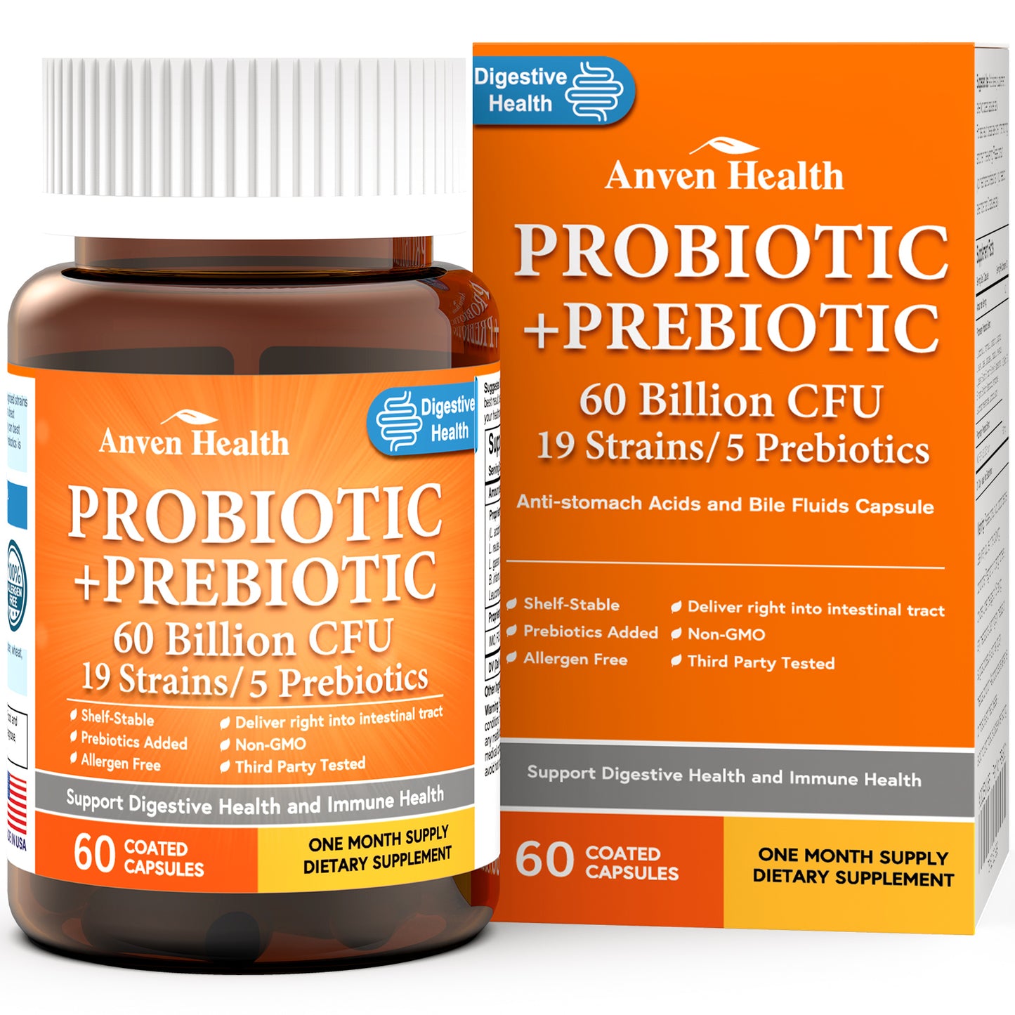 probiotics and prebiotics supporting degestive health